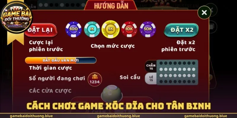 Cách chơi Game xóc dĩa cho tân binh