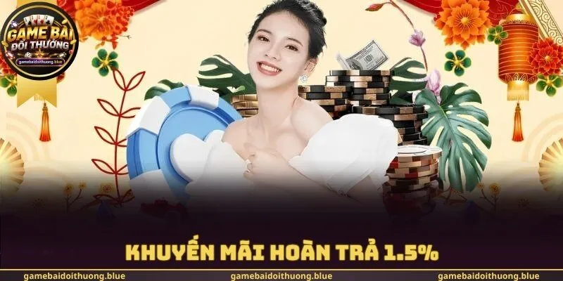 Khuyến mãi hoàn trả 1.5%