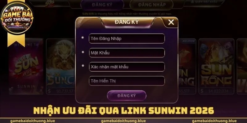 Nhận ưu đãi qua link Sunwin 2026
