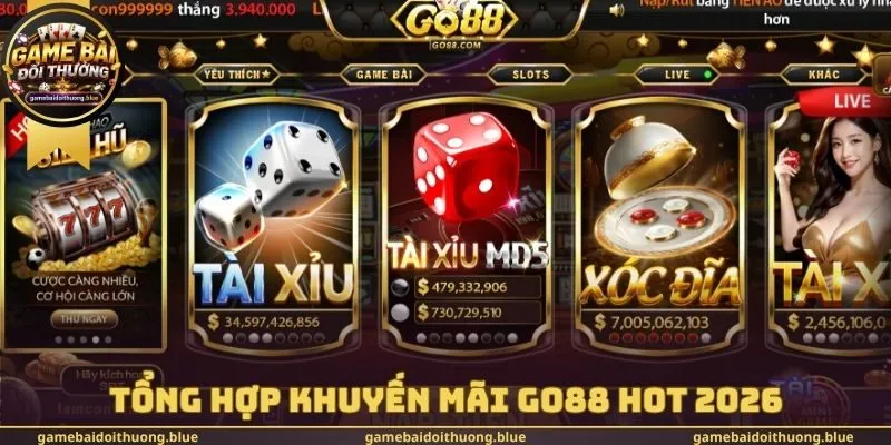 Tổng hợp khuyến mãi Go88 hot 2026
