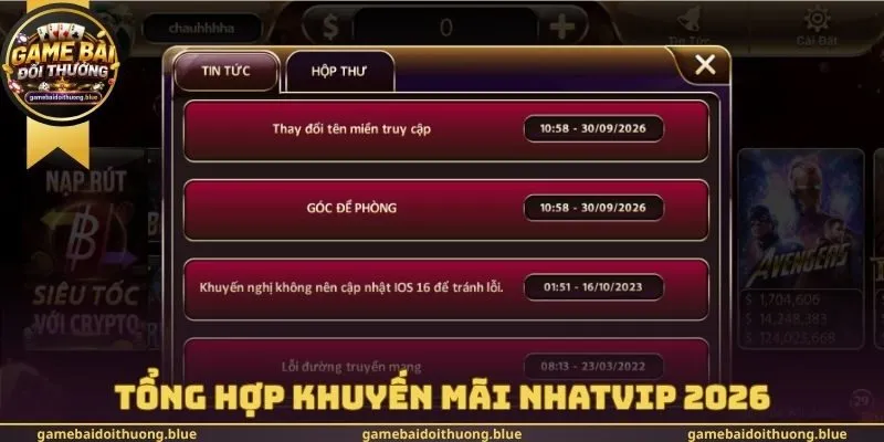 Tổng hợp khuyến mãi Nhatvip 2026